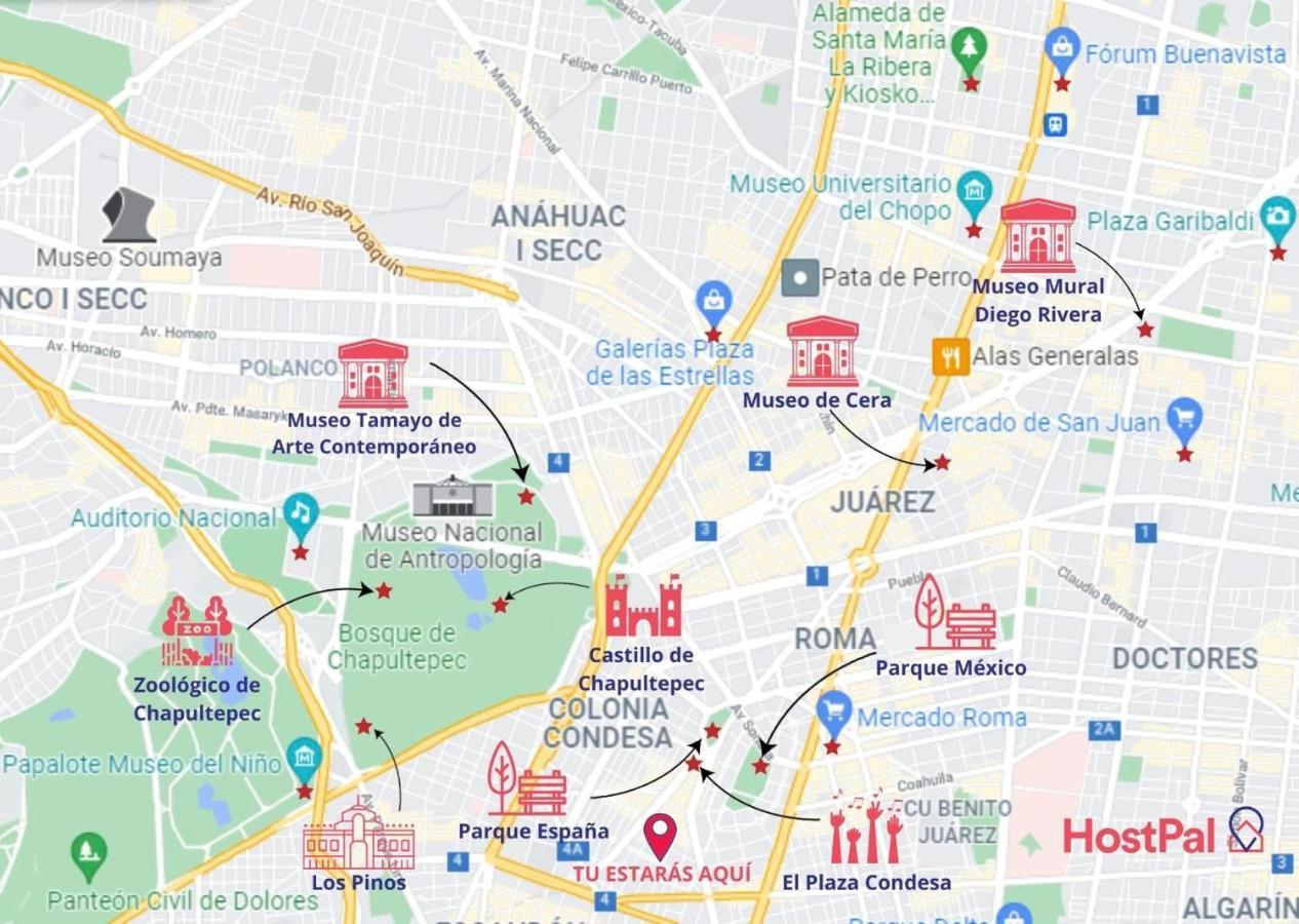 멕시코 시 Casa Carmelia La Condesa 아파트 외부 사진